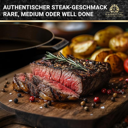 KAISERTAL Gusseisen Bratpfanne 30 cm Emailliert - Henkel